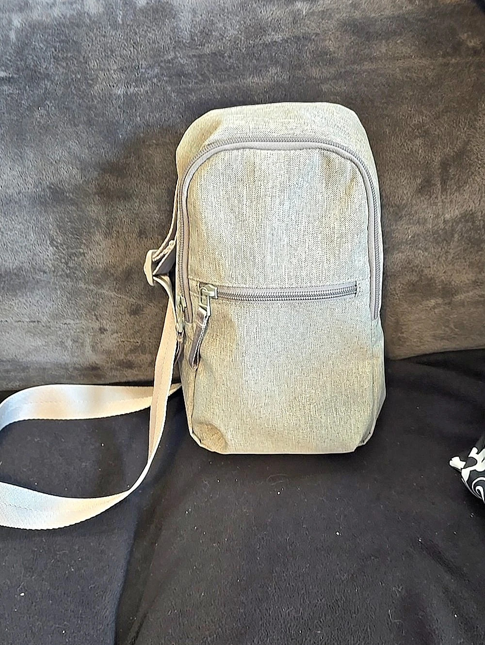 Vera Bradley ReActive Mini Sling Backpack Gray & White